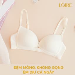 Thumbnail Áo Lót Không Gọng Đệm Mỏng 0.5cm Mặc Hằng Ngày Tạo Cảm Giác Nhẹ Nhàng Dễ Thở Như Không Loirechic BRTS105 4