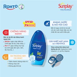 Thumbnail Kem chống nắng Sunplay mát lạnh giải nhiệt dạng sữa Sunplay Super Cool SPF 50, PA++++ 30g 3