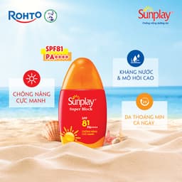 Thumbnail Kem chống nắng Sunplay cực mạnh dạng sữa Sunplay Super Block SPF 81, PA++++ 70g 2