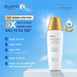 Thumbnail Kem chống nắng dưỡng trắng, kiểm dầu dùng mỗi ngày dạng sữa Sunplay Skin Aqua Clear White Eco Việt Nam SPF50, PA++++ 25g 2