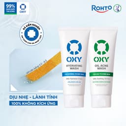 Thumbnail Sữa rửa mặt cho nam Oxy sạch dịu nhẹ, kiềm dầu dạng kem Oxy Oil Acne Wash 100g 2