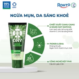Thumbnail Sữa rửa mặt cho nam Oxy sạch sâu ngừa mụn, dạng gel Oxy Acne Prevent 100g 1