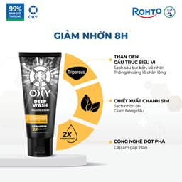 Thumbnail Sữa rửa mặt cho nam Oxy sạch sâu giảm nhờn dạng kem có hạt massage Oxy Deep Wash 100g 2