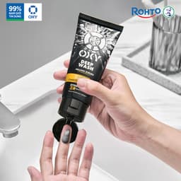 Thumbnail Sữa rửa mặt cho nam Oxy sạch sâu giảm nhờn dạng kem có hạt massage Oxy Deep Wash 100g 3