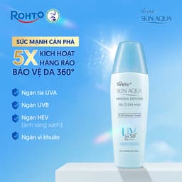 Thumbnail Kem chống nắng vật lý kiềm dầu dạng sữa dùng mỗi ngày Sunplay Skin Aqua Mineral Defense Oil Clear Milk SPF50+ PA++++ 25g 1
