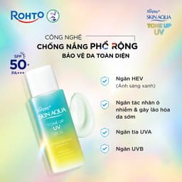 Thumbnail Kem chống nắng nâng tông cho da có khuyết điểm dạng sữa Sunplay Skin Aqua Tone Up UV Milk Mint Green SPF 50+ PA++++ 50g 2