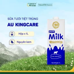 Thumbnail Sữa Tươi Tiệt Trùng AU KINGCARE Nguyên Kem 1L - Độ Béo Cao 3.3%, Không Đường Giàu đạm và canxi từ Úc 2