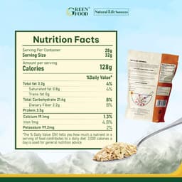 Thumbnail Yến Mạch Chile JUST OATS Green Food nguyên chất cán mỏng - Túi 907g Ăn liền 3