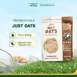 Thumbnail Yến mạch Chile Just Oats nguyên cám nguyên hạt | Túi 454g 1