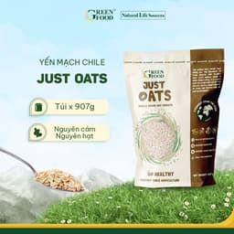 Thumbnail Yến mạch Chile Just Oats nguyên cám nguyên hạt | Túi 907g, giàu chất xơ, hạt dinh dưỡng 1