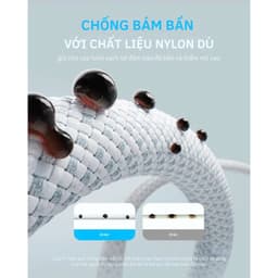 Thumbnail Cáp sạc nhanh Anker Zolo USB-C to USB-C công suất 240W 1M, Chất liệu nylon - A8060 2