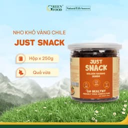 Thumbnail Nho khô vàng Chile Just Snack kích cỡ medium, làm khô tự nhiên | Hộp 250g, Đồ ăn Vặt Healthy 1