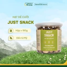 Thumbnail Hạt Dẻ Cười Mỹ Just Snack Green Food có vỏ | Hộp 180g 1