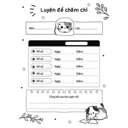 Thumbnail Sổ kế hoạch luyện đề: ghi chép mục tiêu ,nhật ký hàng ngày và kết quả làm đề - Nhà sách ôn luyện 4