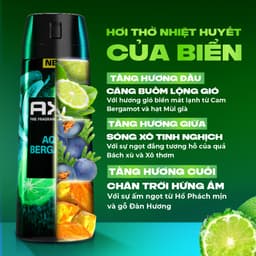 Thumbnail [LIVE] Xịt thơm nước hoa cao cấp AXE 135ml, Fine Fragrance mist lưu hương tinh tế và khử mùi lên tới 72h 3