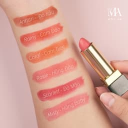 Thumbnail Son Lì Dưỡng Nhẹ Môi Luxury Mộc An Không Chứa Chì Giúp Dưỡng Hồng Bền Màu 4g 3