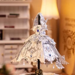 Thumbnail Mô Hình Kim Loại Lắp Ráp 3D MU Váy Cưới Cô Dâu (71 mảnh, Đế Mica Đen, Bridal Veil & Dress) YM-N174-A 3