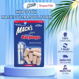 Thumbnail Hộp 7 đôi nút bịt tai chống ồn Mack's Ultra Soft Foam dành cho ngủ ngon 1