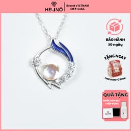 Thumbnail Dây chuyền bạc nữ HELINO đuôi hồ ly đính đá mặt trăng Moonstone đổi màu xinh xắn C49 1