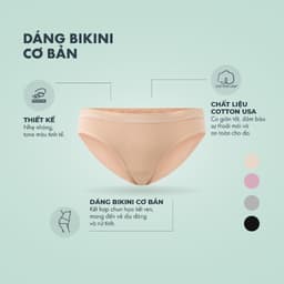 Thumbnail Combo 3 quần lót nữ ONOFF cotton USA x Spandex mềm mịn, thoáng mát - 16UQ24A015 3