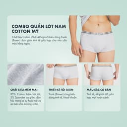 Thumbnail Combo 3 Quần lót nam ONOFF Cotton USA kháng khuẩn, khử mùi - 18UO23A035 2