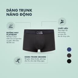 Thumbnail Combo 3 quần lót nam ONOFF cotton USA thoáng mát, kháng khuẩn dáng boxer - 18UO23A055 3