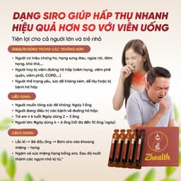 Thumbnail Siro Ho Zhealth, Hỗ Trợ Giảm Ho, Long Đờm Từ Thảo Dược Dành cho Người Lớn Và Trẻ 6m - ZLOVE 3
