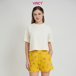 Thumbnail Bộ phối quần short nỉ và áo thun cotton cho mùa Giáng Sinh BST030W41 4