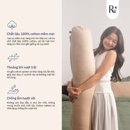Thumbnail Vỏ Gối Ôm Cotton Sateen Ru9 3