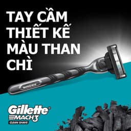Thumbnail Dao Cạo Râu GILLETTE Mach3 Clean Shave /Mach 3+/ Mach3 Turbo - Hộp 1 Cán 2 Lưỡi/1 Lưỡi 3