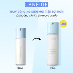 Thumbnail Sữa Dưỡng Phục Hồi Và Cân Bằng Độ Ẩm Chuyên Sâu Laneige Water Bank Blue HA Emulsion Oily 120ml 1