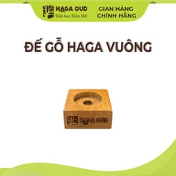 Thumbnail Đế gỗ Haga vuông đa năng, Sử dụng cắm trầm thanh, trầm nụ 1