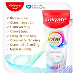 Thumbnail Kem đánh răng Colgate Total sạch sâu bảo vệ, ngăn ngừa 8 vấn đề răng miệng 150g/ tuýp 4