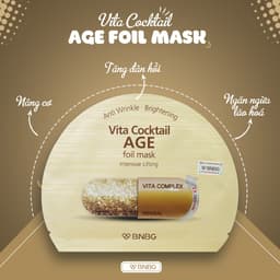 Thumbnail Combo 10 Mặt Nạ BNBG Hỗ Trợ Chống Lão Hóa, Giảm Nếp Nhăn BNBG Vita Cocktail Age Foil Mask 30mlx10 3