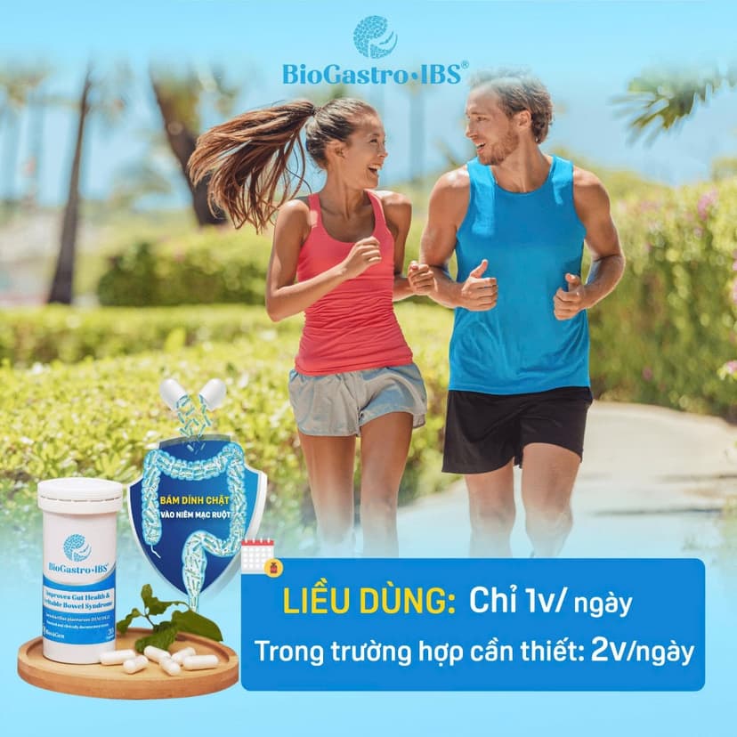 Ảnh 1 Liệu trình gồm 3 hộp men vi sinh BioGastro•IBS Thụy Điển dùng cho Đại Tràng co thắt/Táo bón/Tiêu chảy hộp 30 viên nang 4