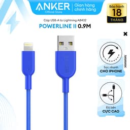 Thumbnail Cáp sạc ANKER Powerline II Lightning - Dài 0.9m - A8432 2