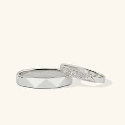 Thumbnail Nhẫn cưới bạc 925 mạ vàng 18k thiết kế riêng mới nhất full kim cương tấm Gix Jewel 3