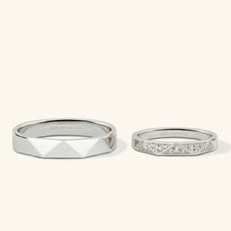 Thumbnail Nhẫn cưới bạc 925 mạ vàng 18k thiết kế riêng mới nhất full kim cương tấm Gix Jewel 2