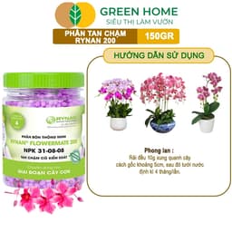 Thumbnail Phân Tan Chậm Greenhome, Rynan 200, Chai 150gr, Dành Cho Phong Lan Con, Bonsai Kích Chồi, Dưỡng Chất 3