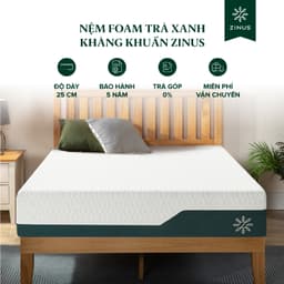 Thumbnail Nệm Foam Tinh Chất Trà Xanh Cao Cấp Dày 25cm Zinus - 10in Cooling Gel Memory Foam Mattress 1