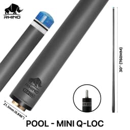 Thumbnail Ngọn Bida Lỗ Carbon RHINO Ren MINI UNILOC Chính Hãng 2