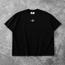 Thumbnail Áo Thun Basic Đơn Giản Đen Brand TSUN Chính Hãng Big Woo Logo, UNISEX, Chi tiết Thêu, In Lụa, Oversize Bigsize 1