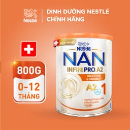 Thumbnail Sữa bột Nestlé NAN INFINIPRO A2 1 800g nhập khẩu Thụy Sĩ với sự kết hợp độc đáo giữa đạm quý A2 và 5HMO 1