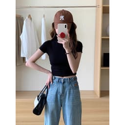 Thumbnail Áo croptop nữ ôm body trơn nhiều màu - LOZA PH403302 4