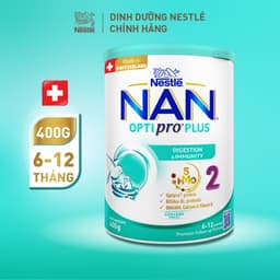 Thumbnail Sữa Bột Nestlé NAN OPTIPRO PLUS 2 400g/lon với 5HMO Sản Xuất Tại Thụy Sĩ 1