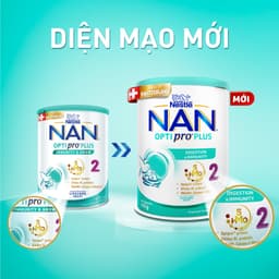 Thumbnail Sữa Bột Nestlé NAN OPTIPRO PLUS 2 400g/lon với 5HMO Sản Xuất Tại Thụy Sĩ 2