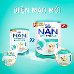 Thumbnail Sữa Bột Nestlé NAN OPTIPRO PLUS 1 400G/lon với 5HMO Sản Xuất tại Thụy Sĩ 2