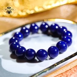 Thumbnail Vòng Tay Chalcedony Xanh Hoàng Gia Brazil MYPAPA - Tăng Cường Trí Tuệ Bảo Hộ Bình An 2