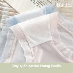 Thumbnail Quần Lót Lụa Băng Viền Voan Mỏng Tan Loirechic QLBK83 2