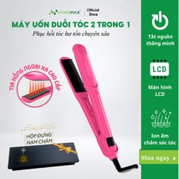 Thumbnail Máy Uốn Duỗi Tóc Nanomax MD-V020, Công Nghệ Hồng Ngoại, Bổ Sung Ion, Màn Hình Led Điều Chỉnh Nhiệt Độ, Tự Động Tắt 1